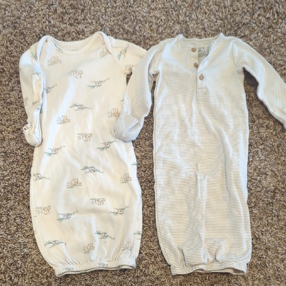 Carter's Cream and White Sleep Sacks
